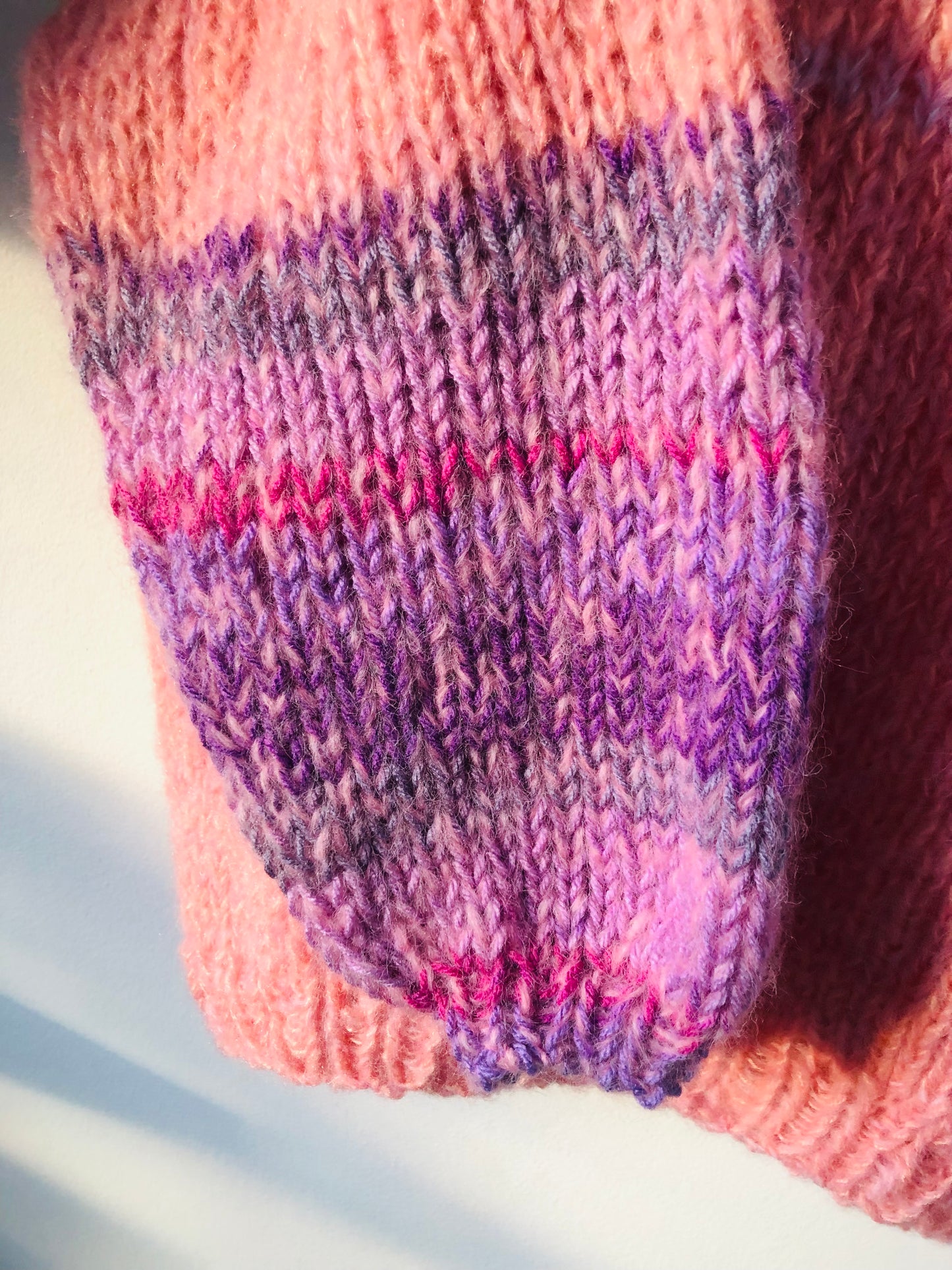 セーター　手編み　スローファッション　ファンシーヤーン　oneofakind  　2360