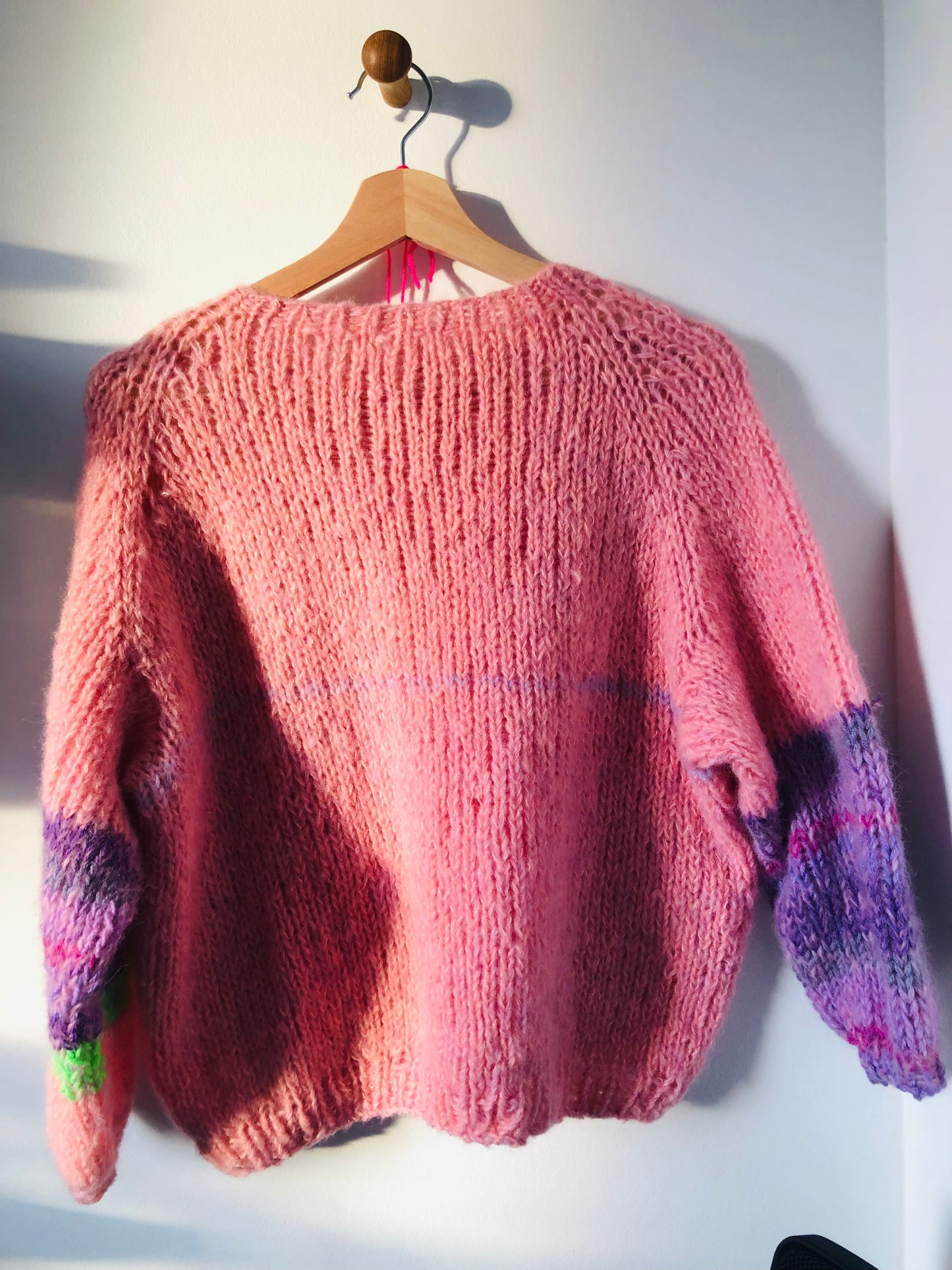 セーター　手編み　スローファッション　ファンシーヤーン　oneofakind  　2360