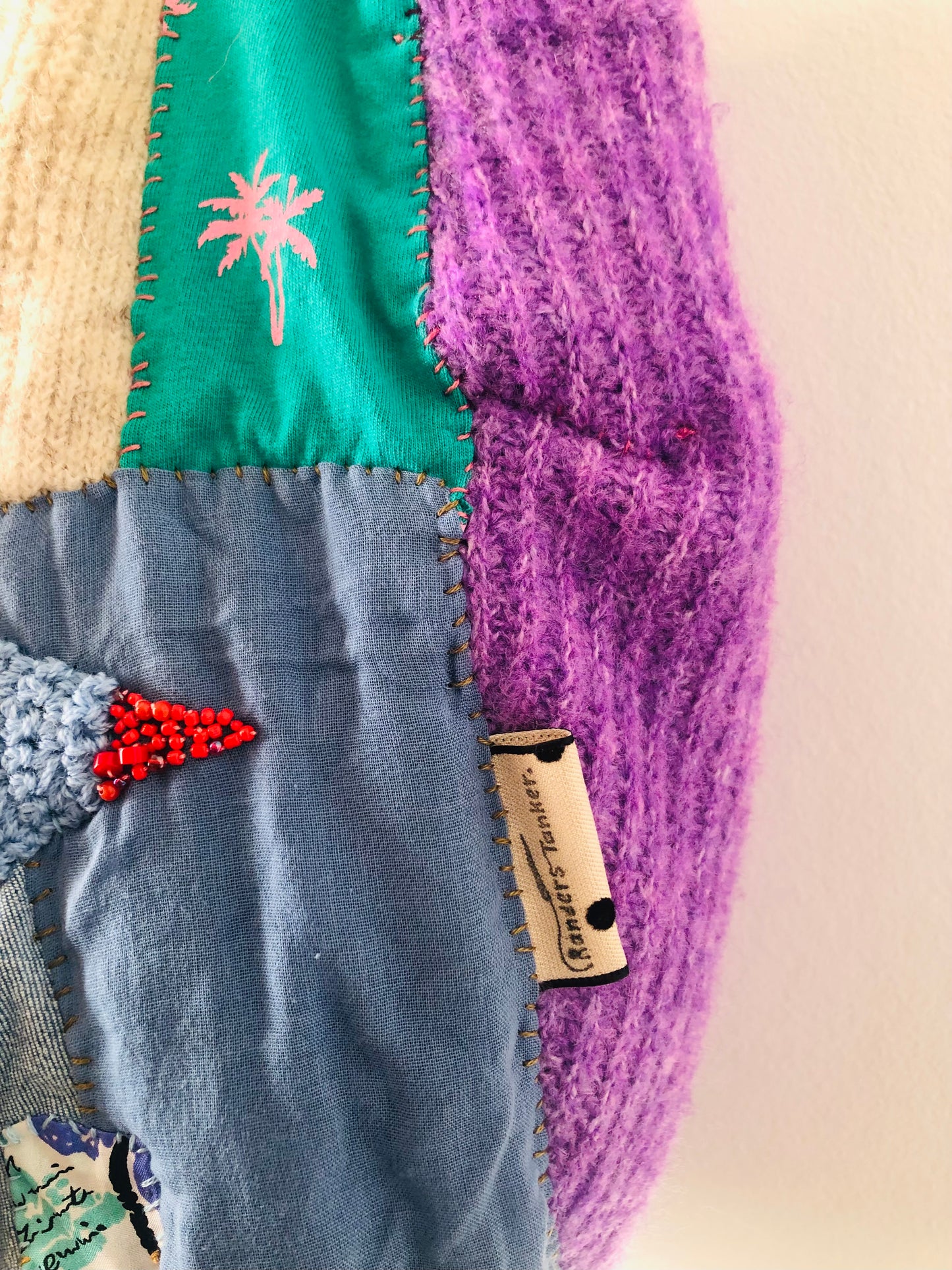 Bag 手縫いのバッグ　布製　トートバッグ　スローファッション　ハンドメイド　2365