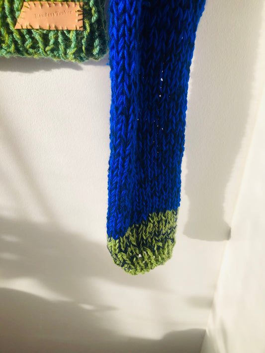 Hand-knitted sweater, thin, slow fashion, fancy yarn, oneofakind 2368