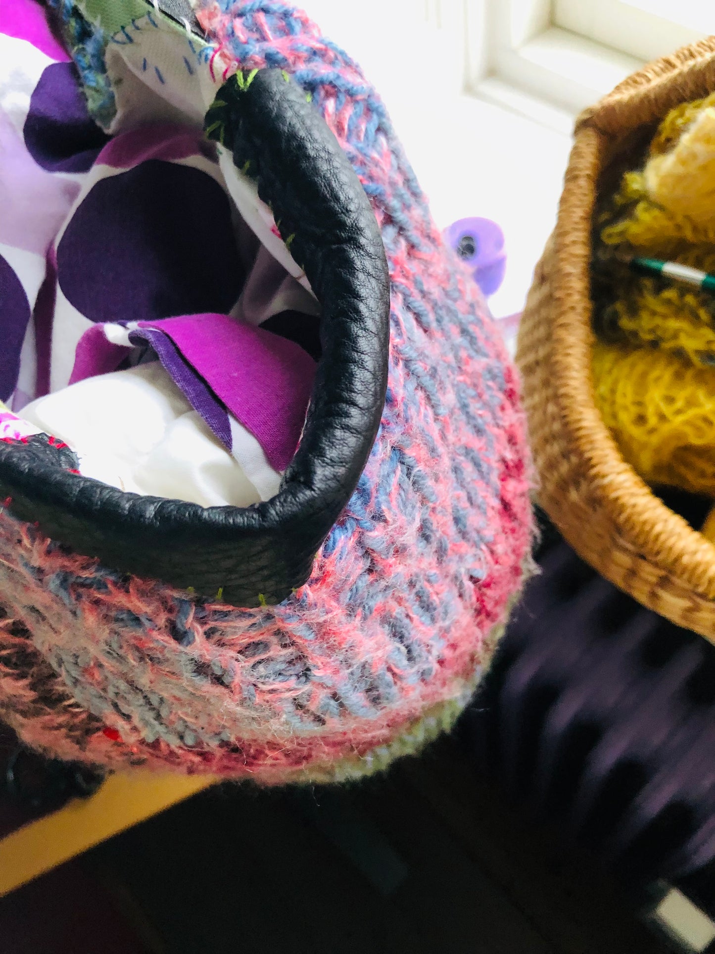 Bag 手縫いのバッグ　布製　トートバッグ　スローファッション　ハンドメイド　2372