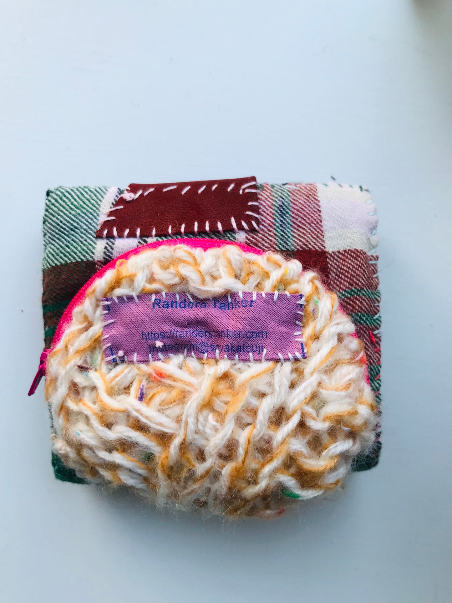 Wallet Cloth Wallet Handmade Hand Sewn Embroidered Patchwork Bifold 1638