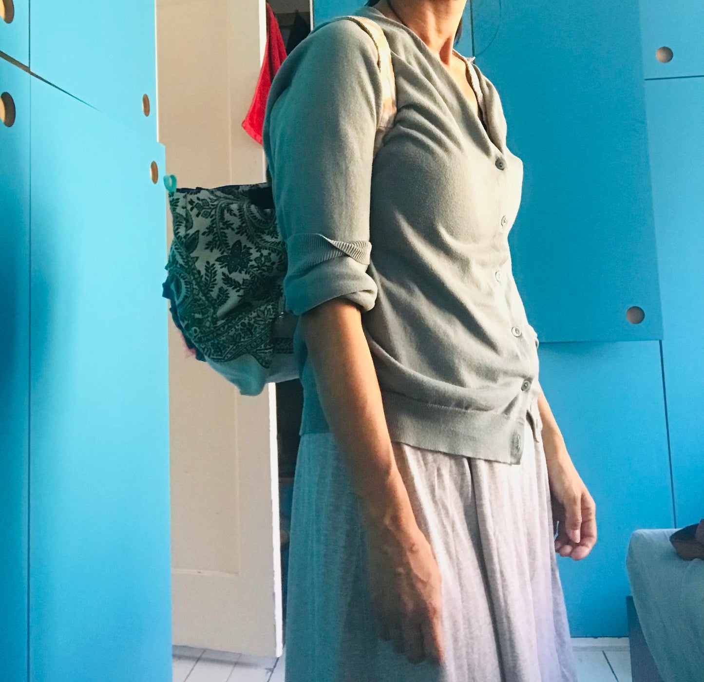 Rucksack Beaded Embroidered Hand Sewn Fabric Canvas 1592