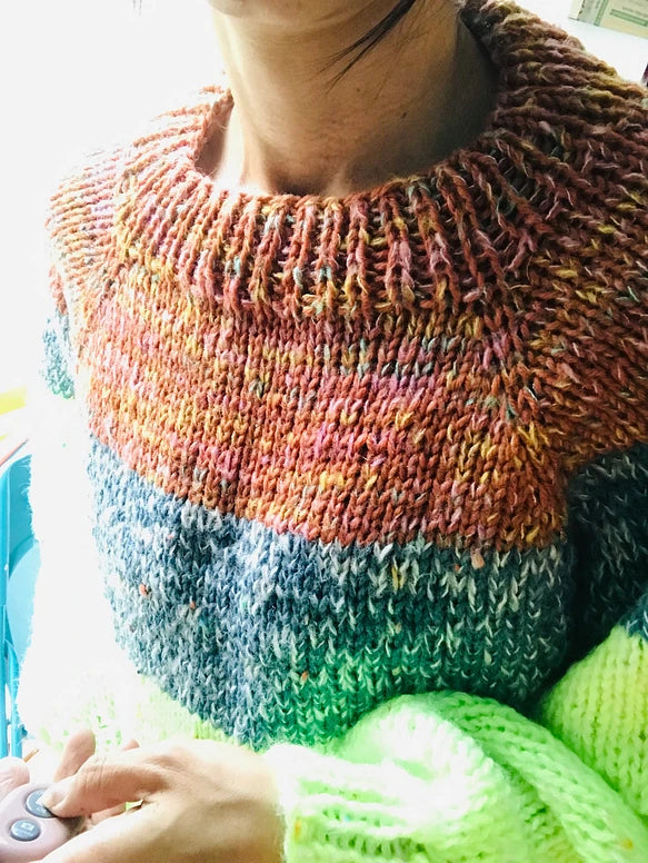 sweater hand-knitted 1379