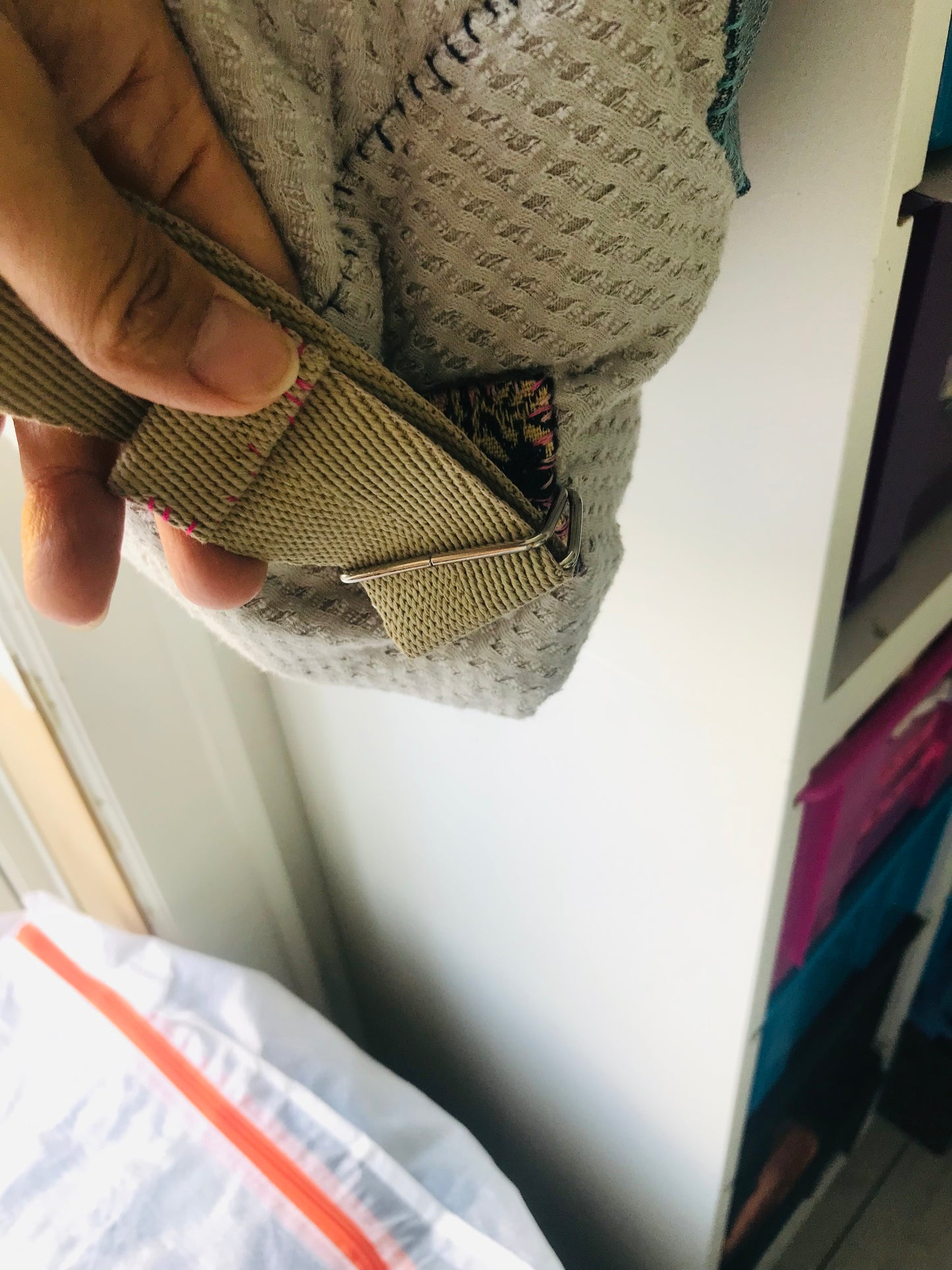 Rucksack Beaded Embroidered Hand Sewn Fabric Canvas 1593