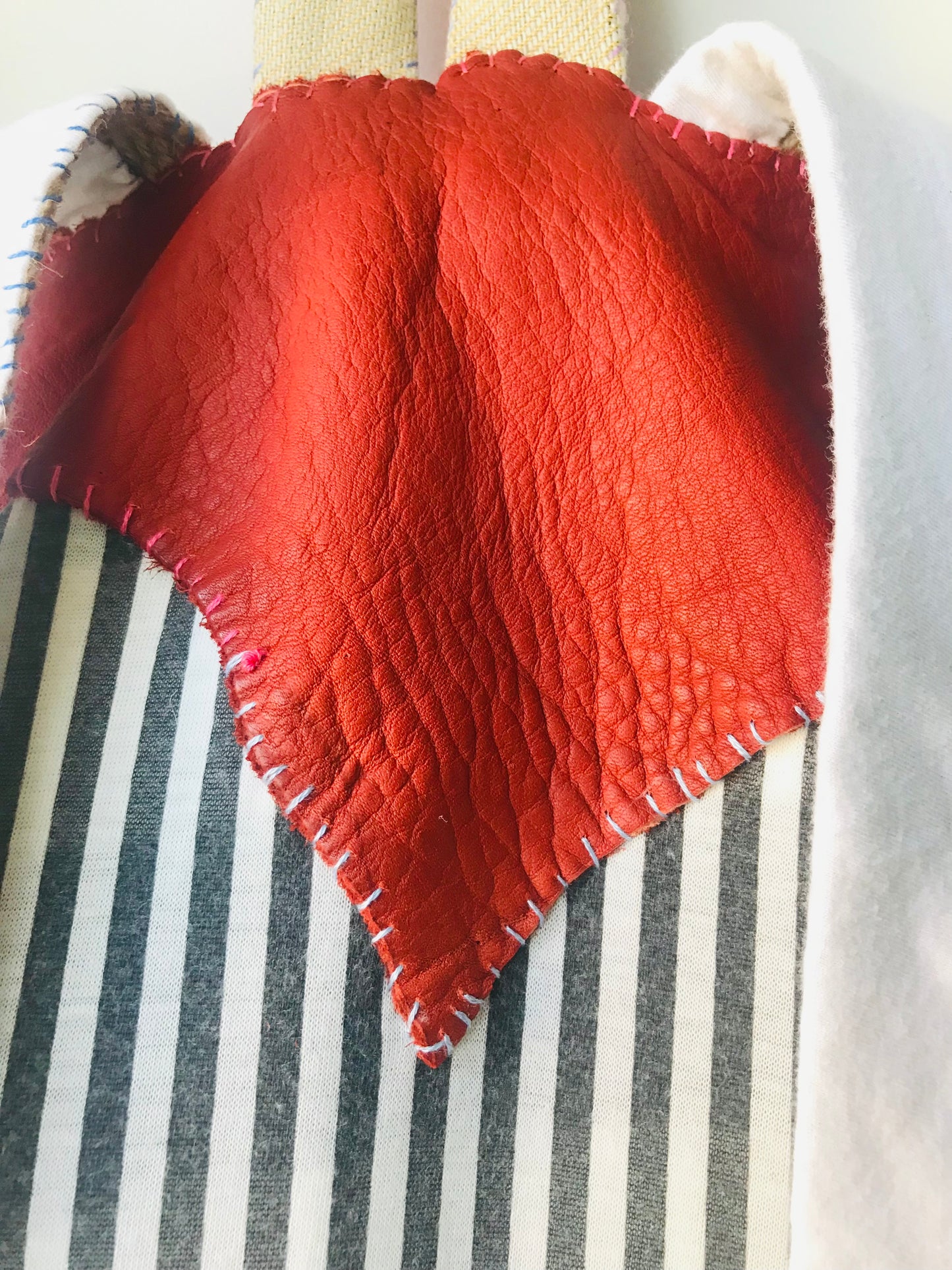 Rucksack Beaded Embroidered Hand Sewn Fabric Canvas 1586