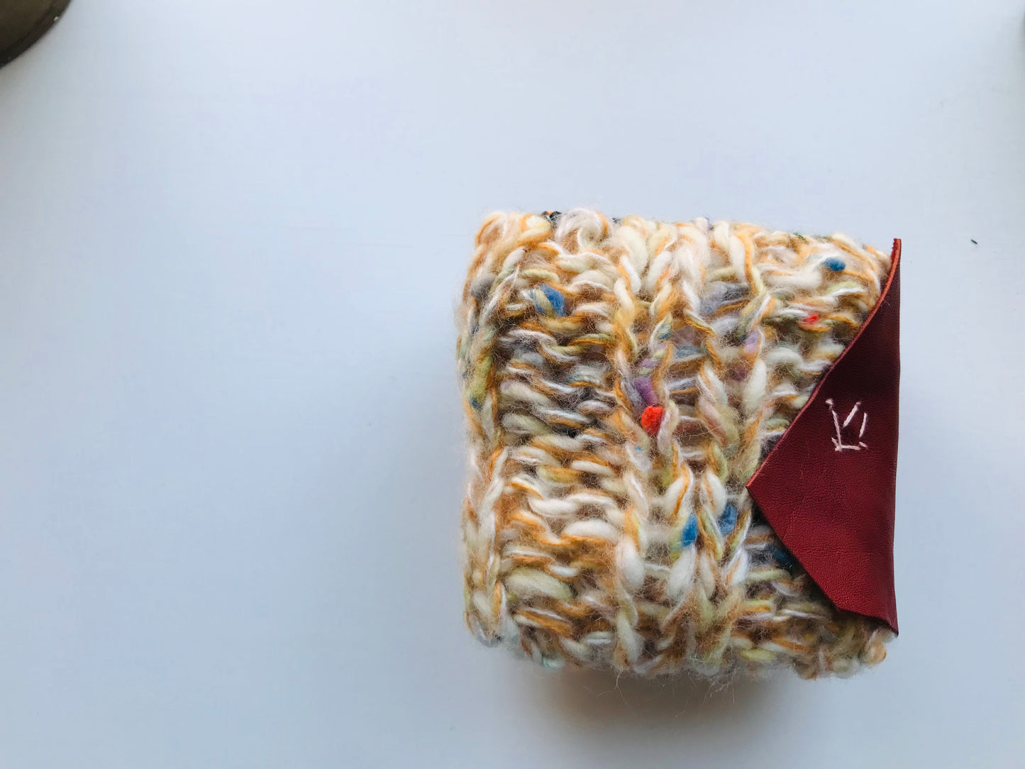 財布　布財布　ハンドメイド　手縫い　刺繍　パッチワーク　二つ折り　1639