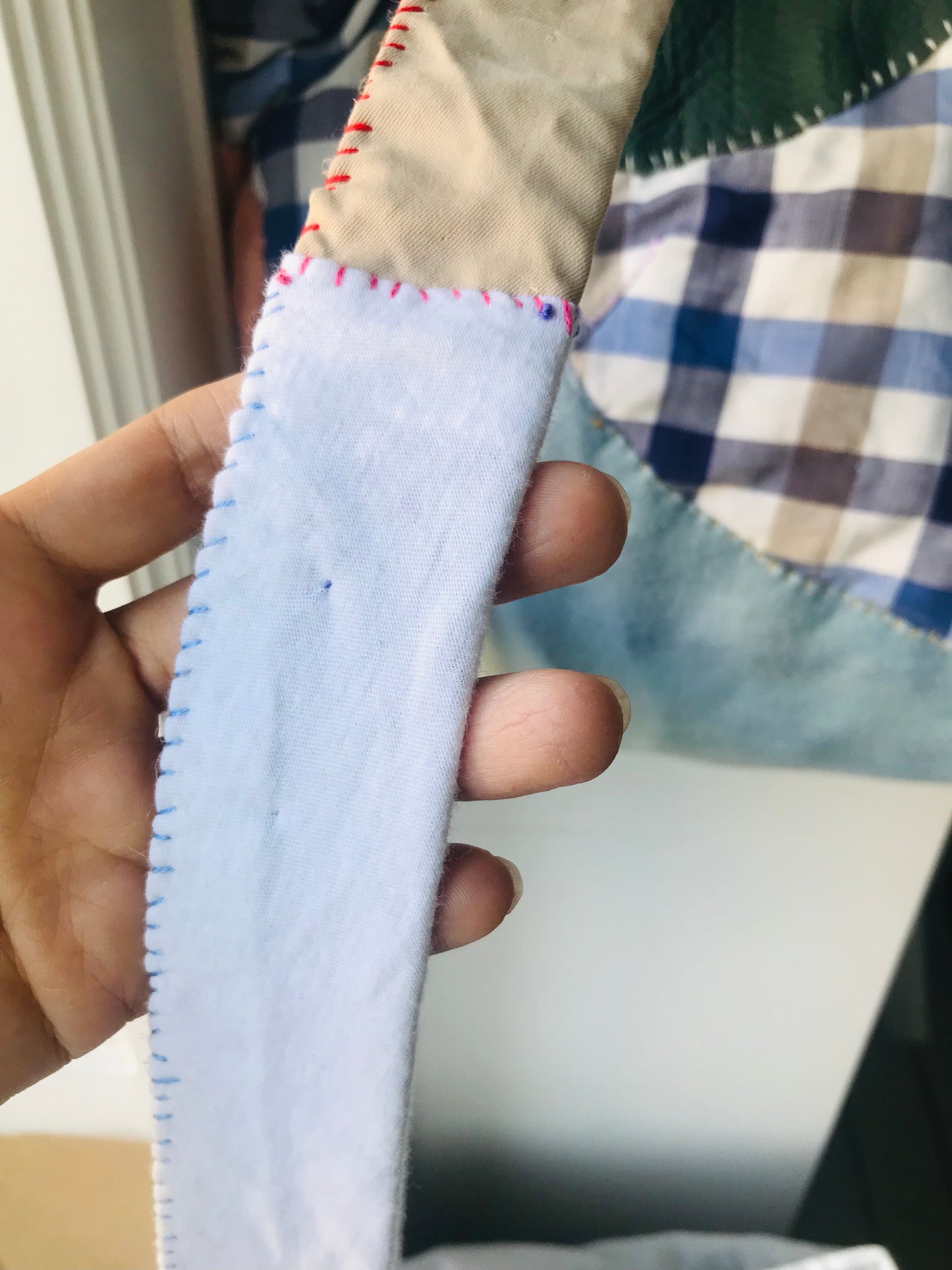 Rucksack Beaded Embroidered Hand Sewn Fabric Canvas 1594