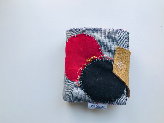 Wallet Cloth Wallet Handmade Hand Sewn Embroidered Patchwork Bifold 1637