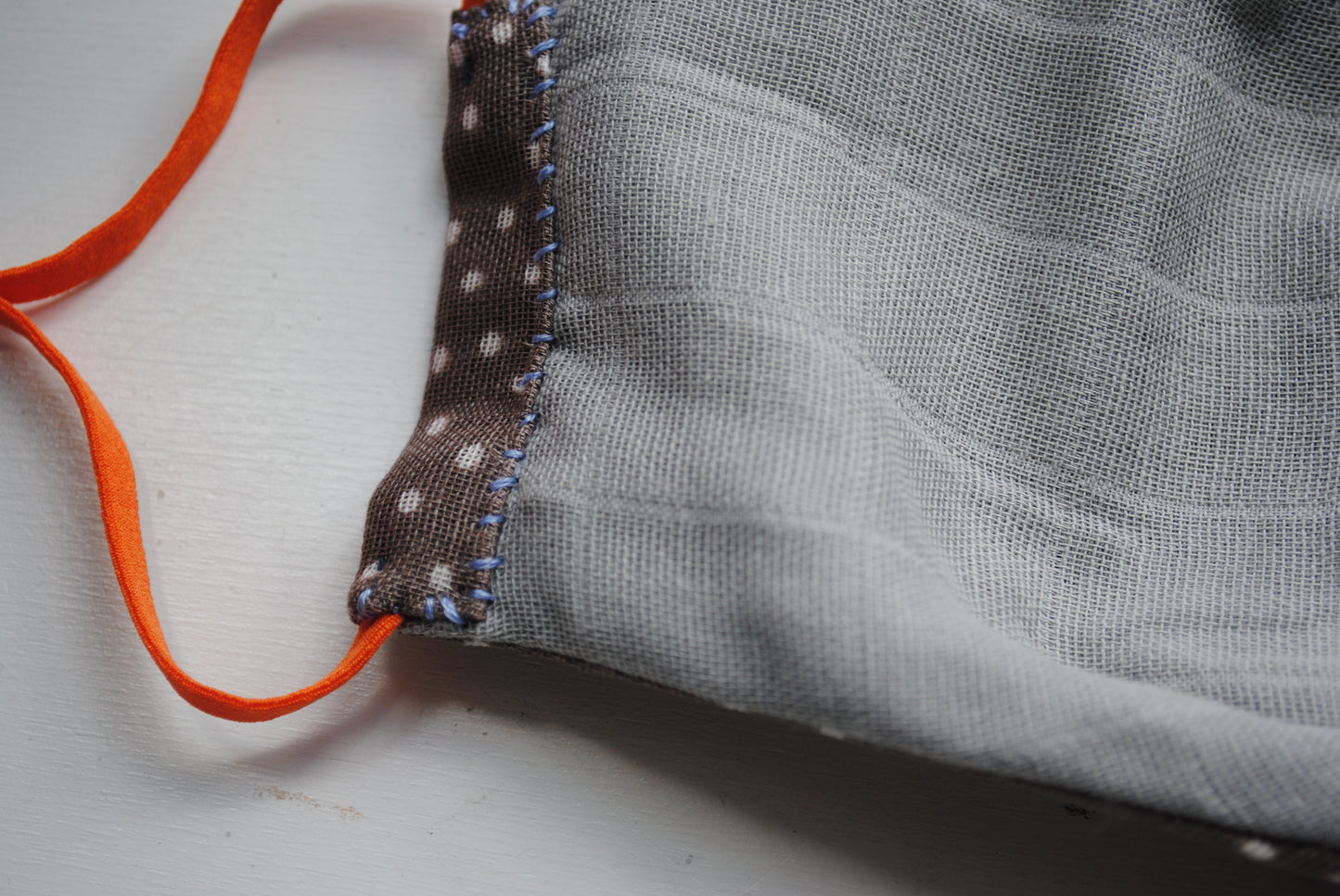 Summer Mask Mask Reusable Adult Mask 100% Muslin Gauze Unisex Non-stuffy Moisturizing Hay Fever [Free Shipping] Hand-stitched 4-3