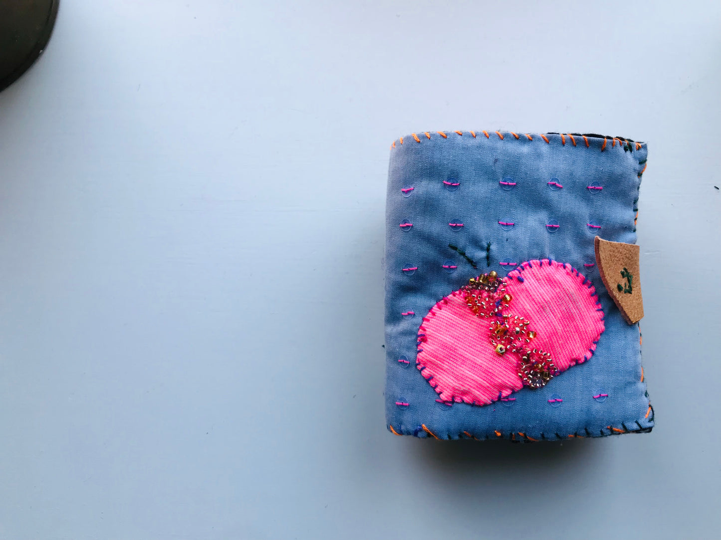 Wallet Cloth Wallet Handmade Hand Sewn Embroidered Patchwork Bifold 1642