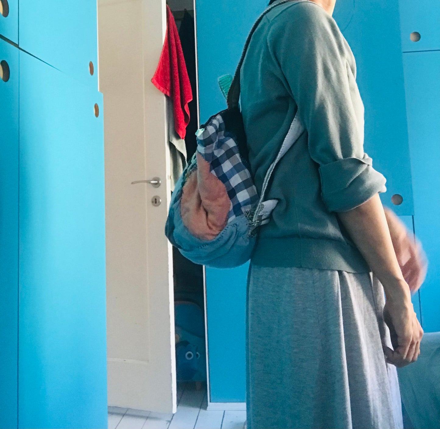 Rucksack Beaded Embroidered Hand Sewn Fabric Canvas 1594